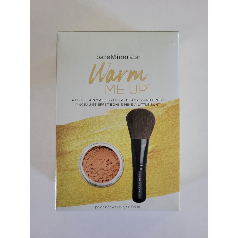 bareMinerals A Little Sun All-Over Face Color Brush Set 1.5g NEW Loose Powder